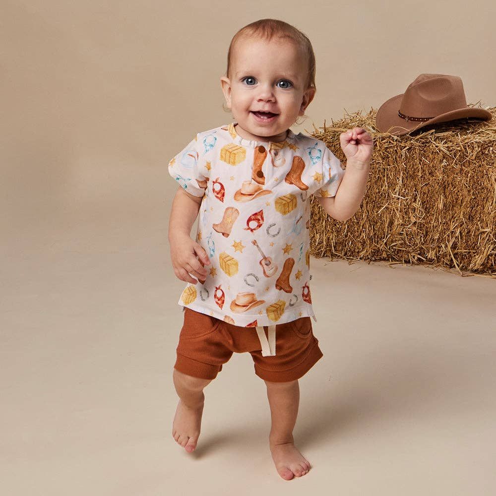 Cowboys Organic Short Sleeve Top