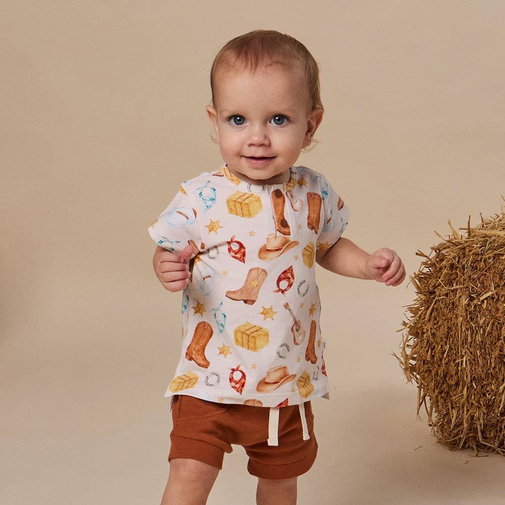Cowboys Organic Short Sleeve Top