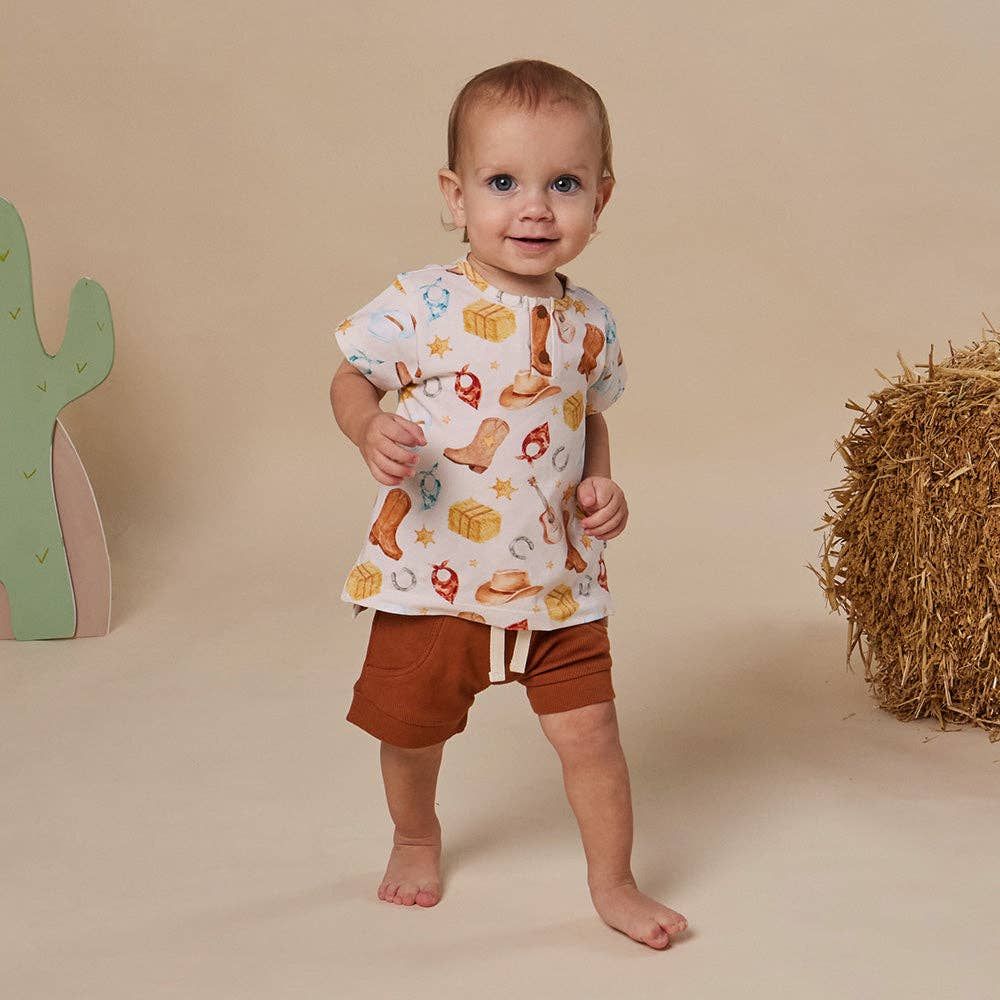 Cowboys Organic Short Sleeve Top