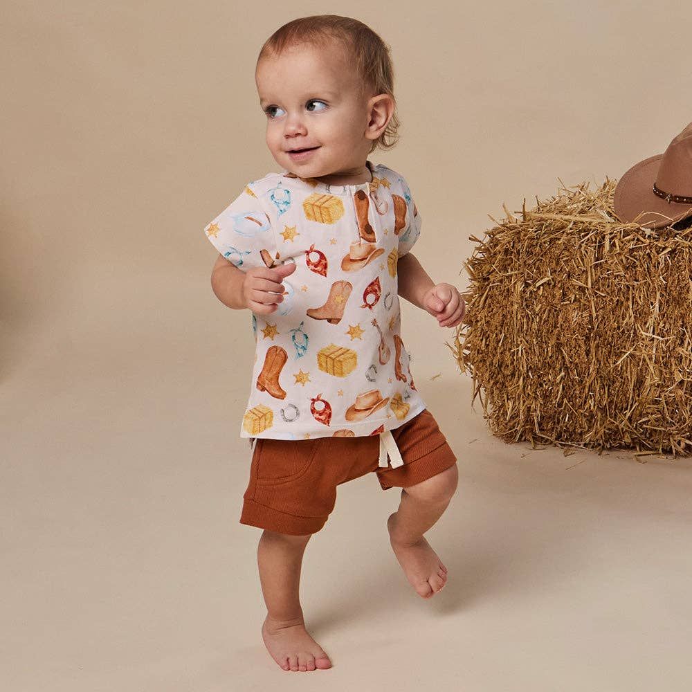 Cowboys Organic Short Sleeve Top