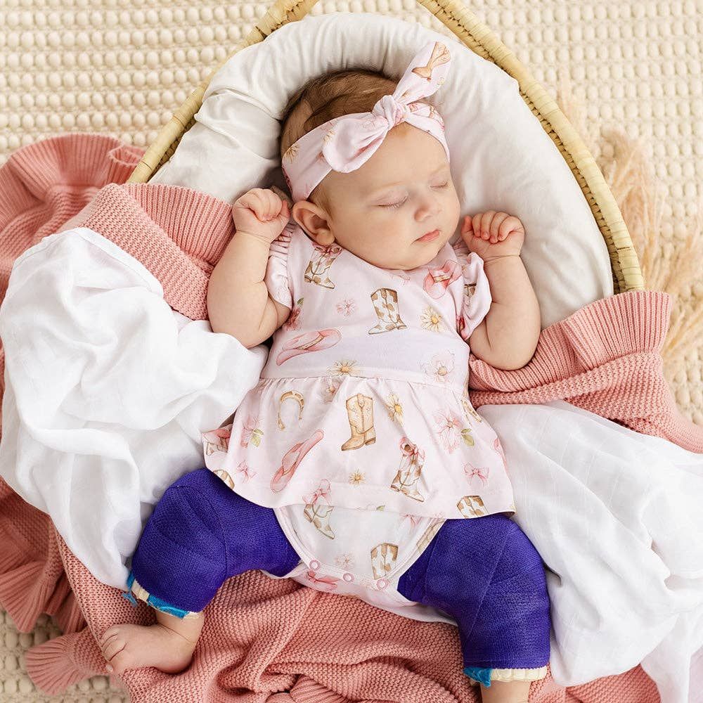 Boots &amp; Bows Short Sleeve Organic Dress