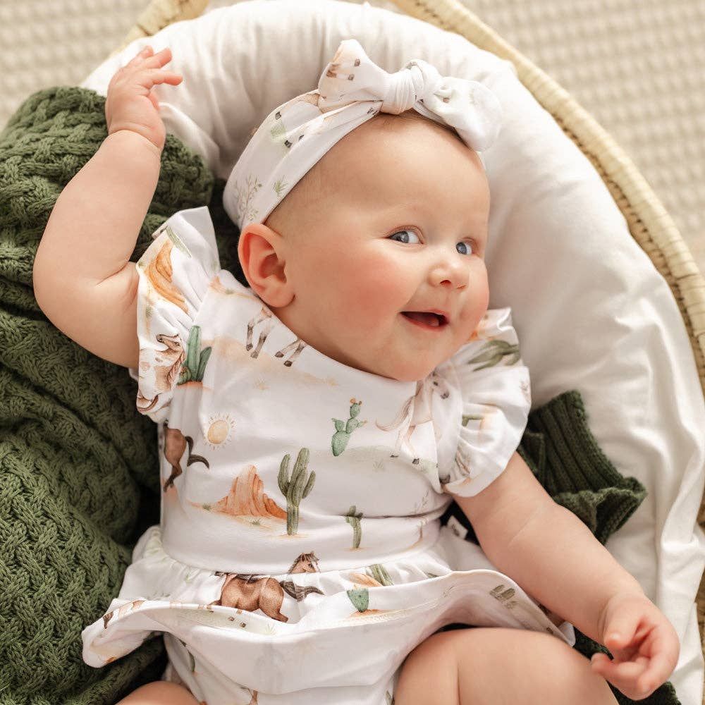 Wild Horses Short Sleeve Organic Dress