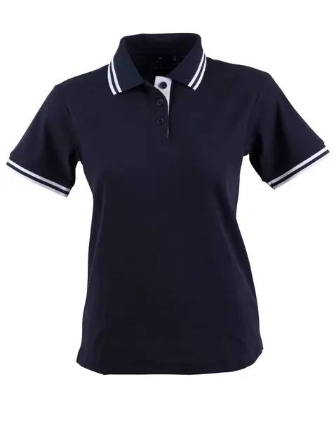 Grace ST1270 Polo, Colour: Navy/White, Size: 10