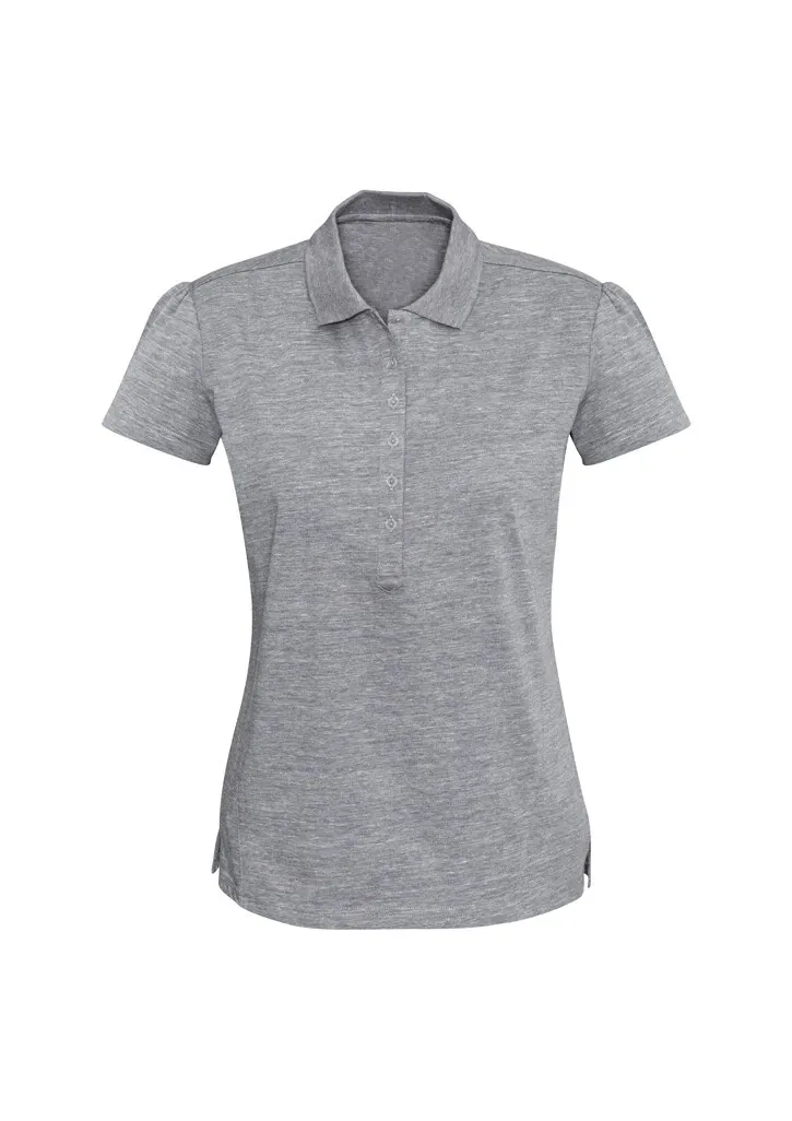 P608LS Ladies Polo, Colour: Grey Marle, Size: 12