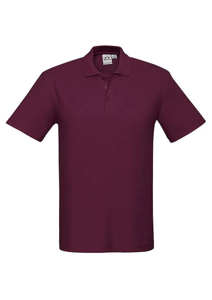 P400MS Mens Polo, Colour: Maroon, Size: XL