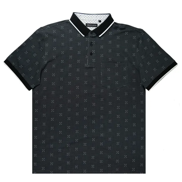 Polo Striped- Navy/Camel 3031-4