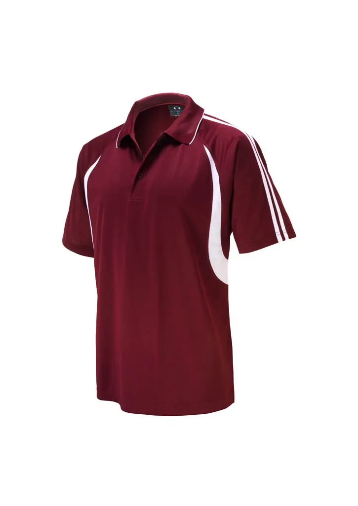 P3010 Polo, Colour: Maroon/White, Size: 5XL