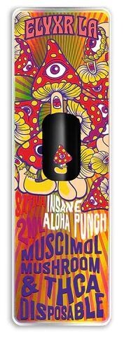 Muscimol Mushroom &amp; THC-A Disposable 2 Grams (2000mg)
Sativa -Insane Aloha Punch