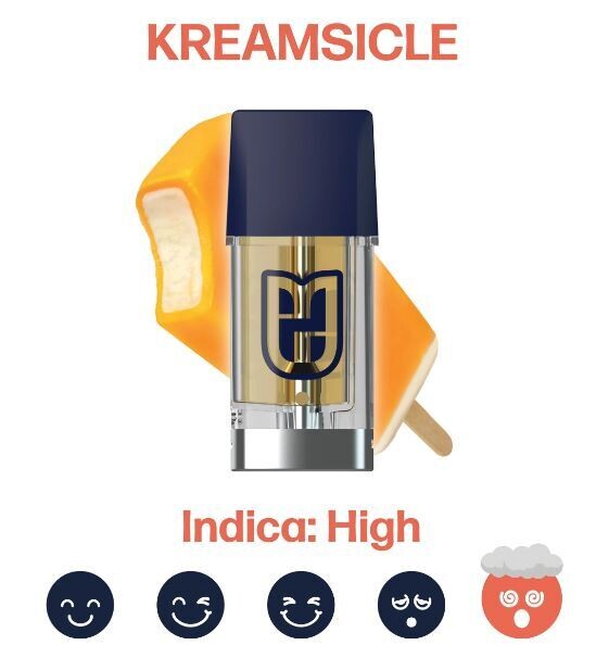 Kreamsicle -  INDICA: HIGH THC-H+ 2 gram