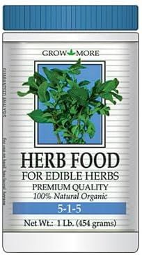 Grow More Herb Food 5-1-5 1lb, Slow Release