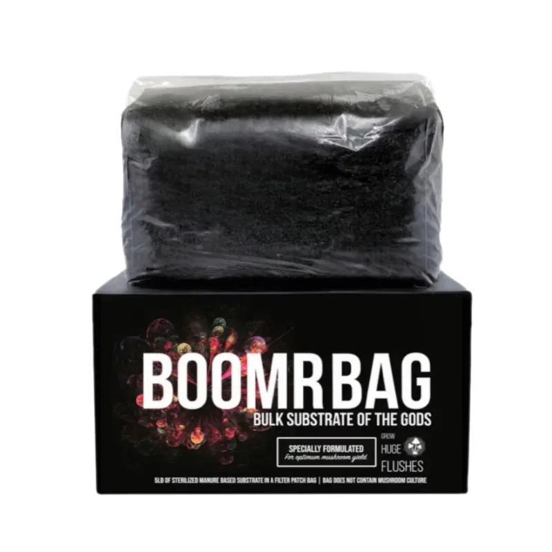 ‘Boomr Bag’ Manure-Based Sterile Mushroom Bulk Substrate 5lb