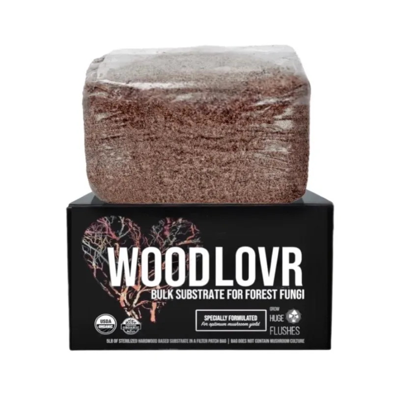 ‘Wood Lovr’ Organic Hardwood-Based Sterile Mushroom Substrate 5lb