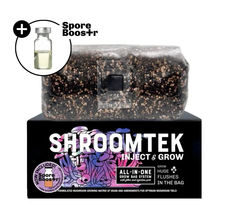 &#39;ShroomTek&#39; + Spore Boostr All-In-One Mushroom Grow Bag 3lb