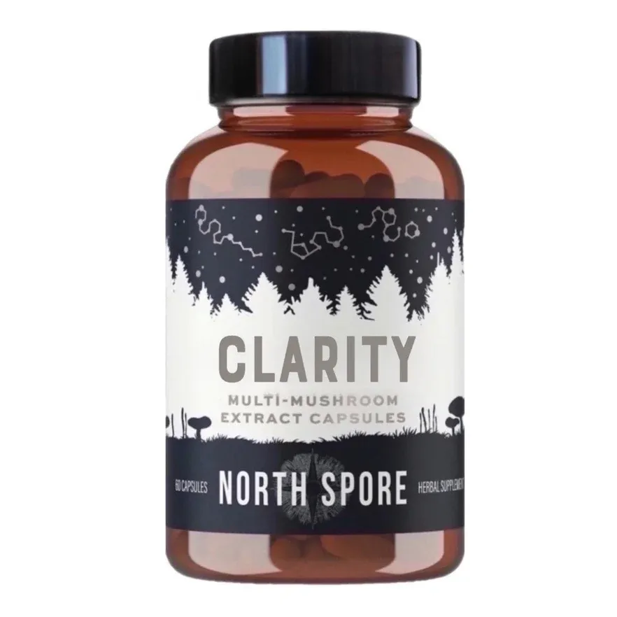 Organic High Potency Multi-Mushroom 60   Capsules  &quot;Clarity&quot;
