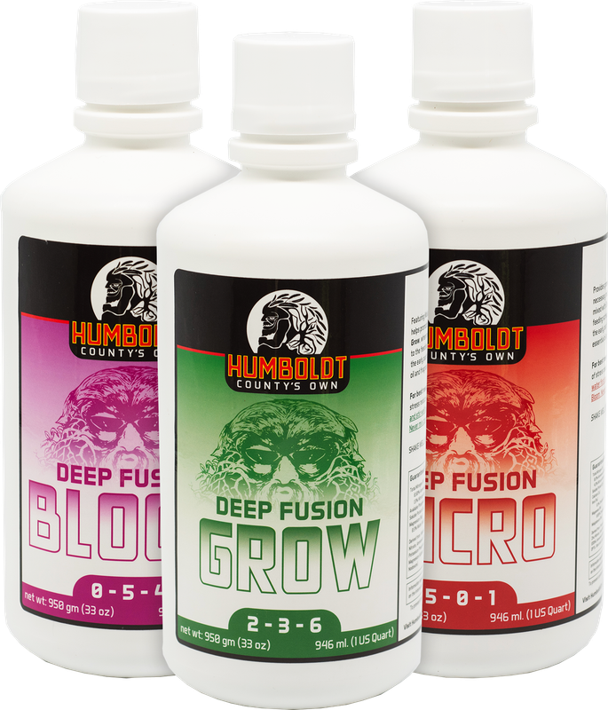 Humboldt county&#39;s own Deep Fusion Series Grow, Bloom, Micro 32oz Set