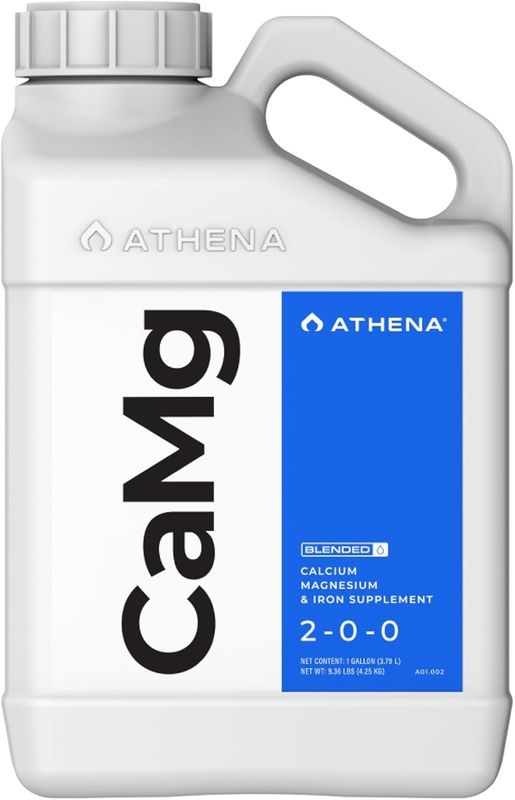 Athena CaMg - Calcium, Magnesium &amp; Iron Hydroponic Supplement (1 Gallon) - Essential for Heavy Plant Growth and Development Phases