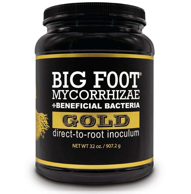 Mycorrhizal Fungi for Massive Plant Roots with Beneficial Organisms by Big Foot - Use During Transplanting, Water in or Hydroponics for All Plants - Gold 32 Ounces