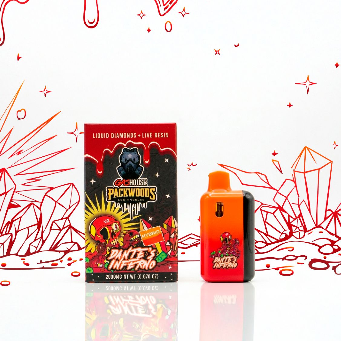 Dante's Inferno Liquid Diamonds + Live Resin 2000MG