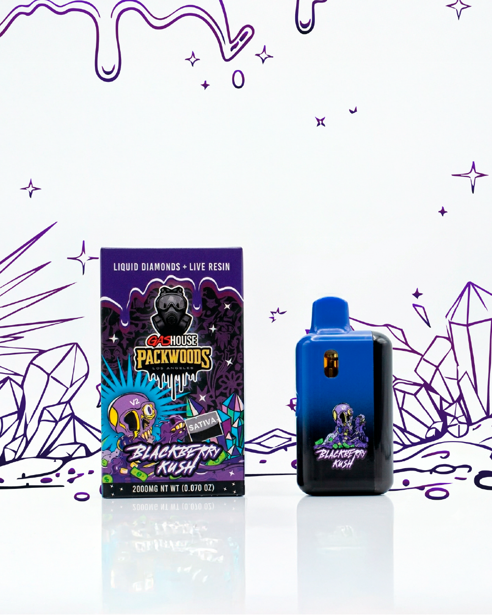 Blackberry Kush Liquid Diamonds + Live resin 2000MG