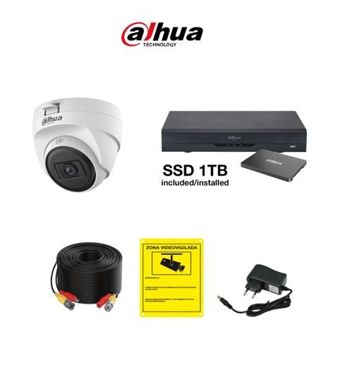 Kit Hogar DAHUA 8 Cámaras 5MP con Grabador y Disco Duro | Envío Gratis