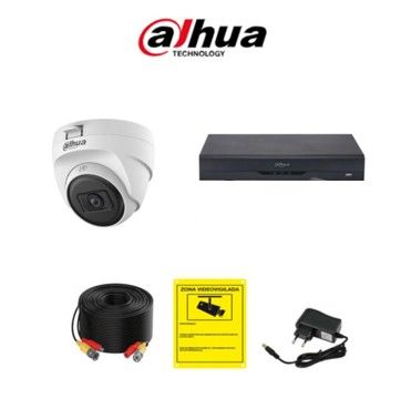 Kit Negocio DAHUA 8 Cámaras 5MP con Grabador Profesional de 16 Canales | Envío Gratis