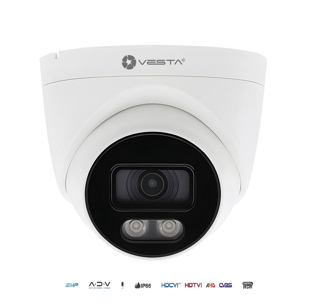 Cámara Domo CCTV VESTA 2MP Interior/Exterior con Micrófono | Envío Gratis