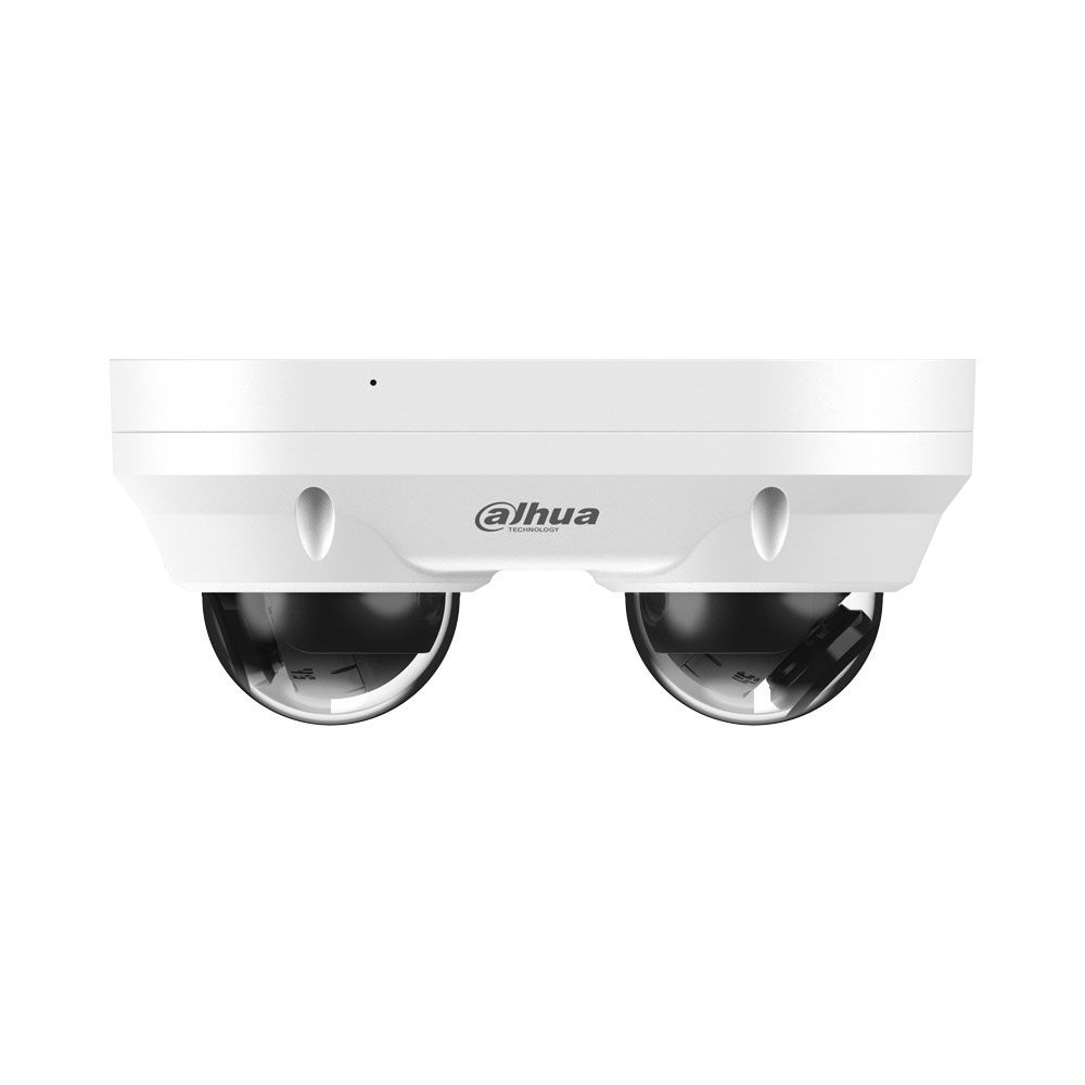Domo IP Dahua WizSense 2 de 4MP con orientación dual, Smart Dual Light y óptica fija de 2,8 mm