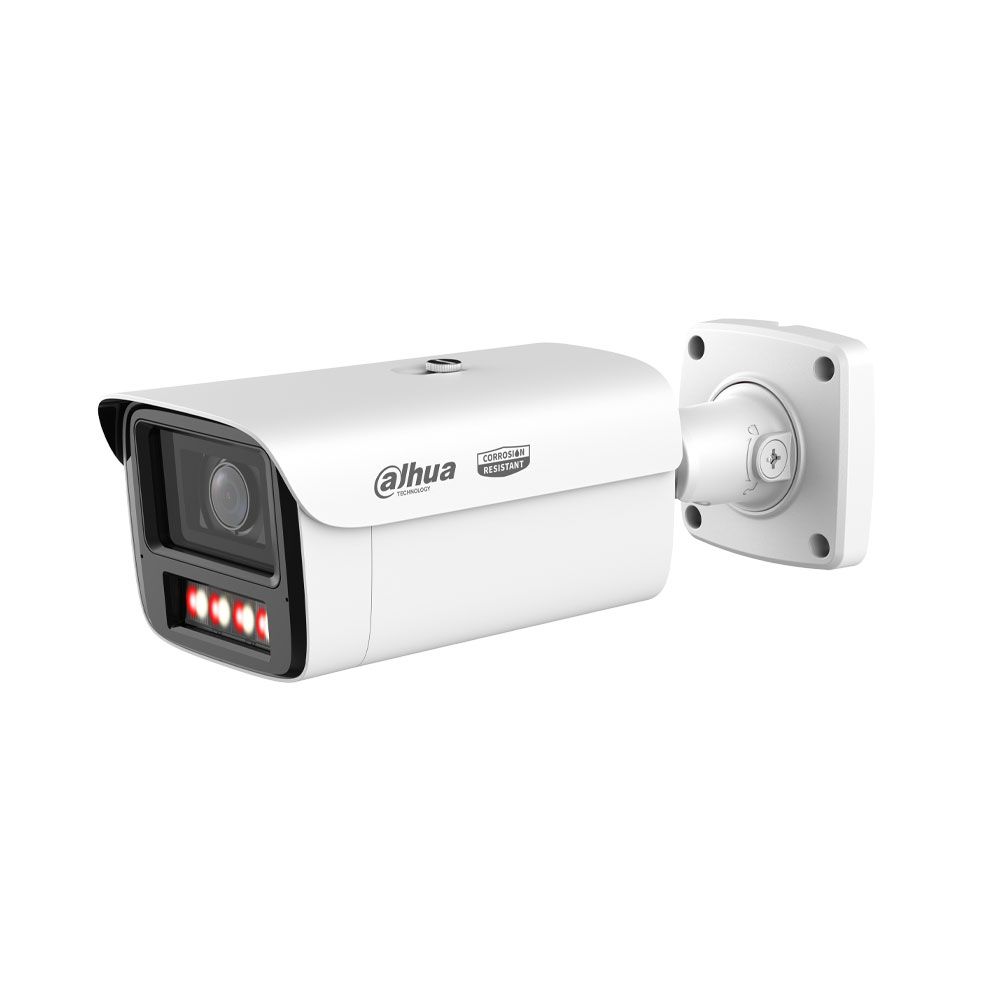 Cámara IP Dahua WizMind 5 anticorrosión de 4MP con WizColor y disuasión activa