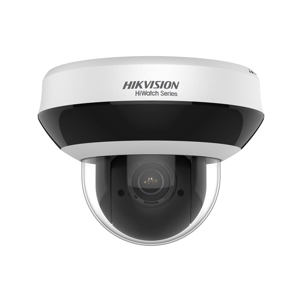 Domo PTZ IP Hikvision HiWatch 4MP con zoom 4x, WDR e IR 20 m