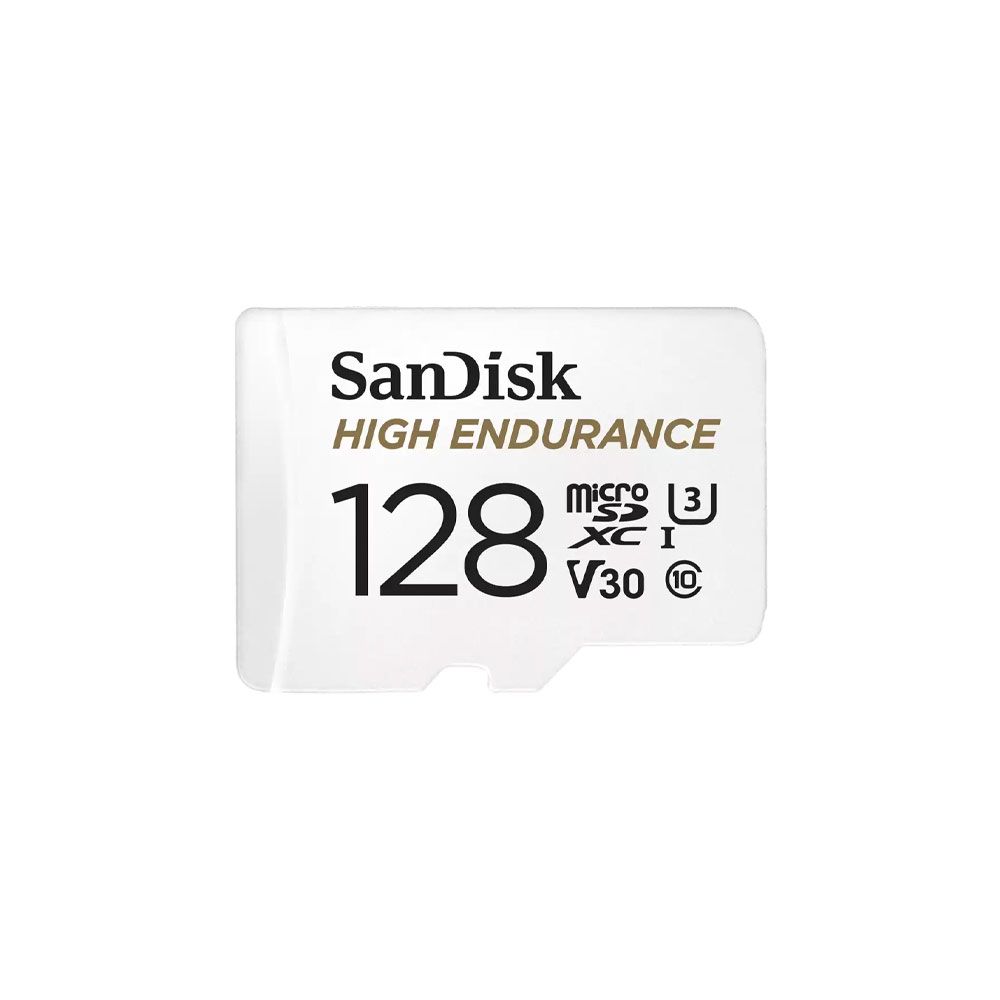Tarjeta microSDXC UHS-I SanDisk High Endurance de 128GB para vídeo Full HD y 4K