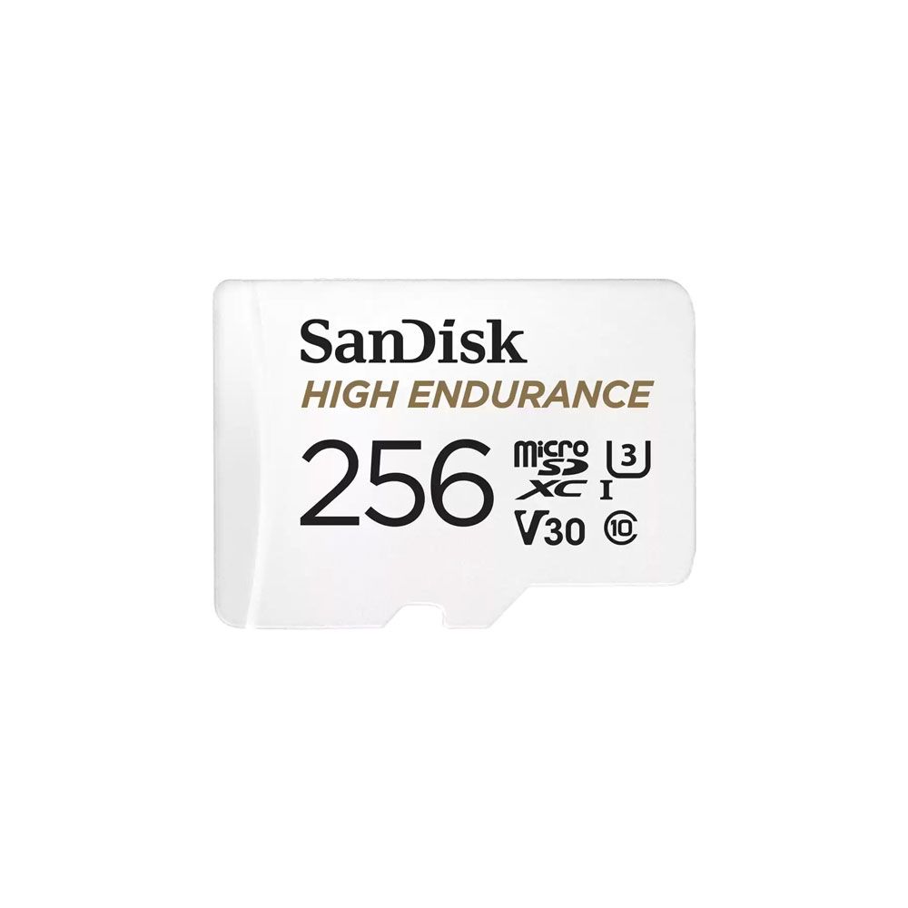 Tarjeta microSDXC UHS-I SanDisk High Endurance de 256GB para vídeo Full HD y 4K