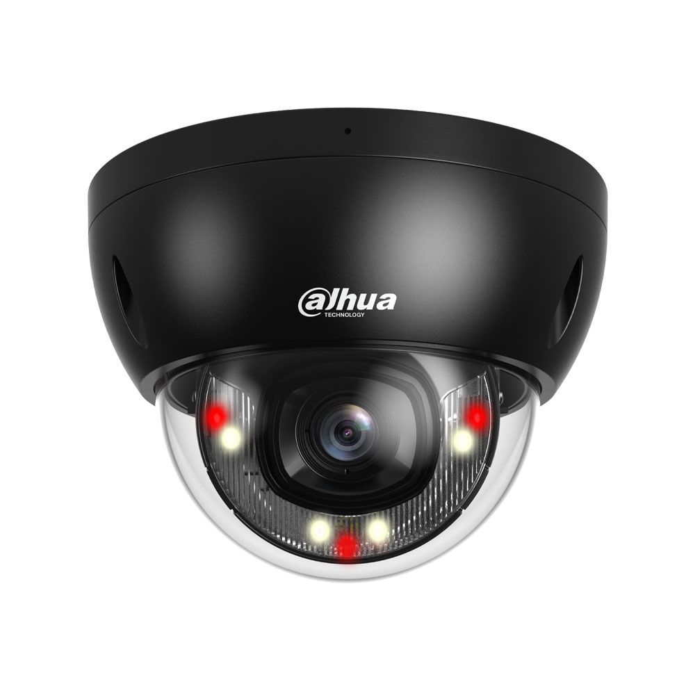 Minidomo IP Dahua WizSense 2 de 6MP con Smart Dual Light, SMD Plus y micrófono para exterior