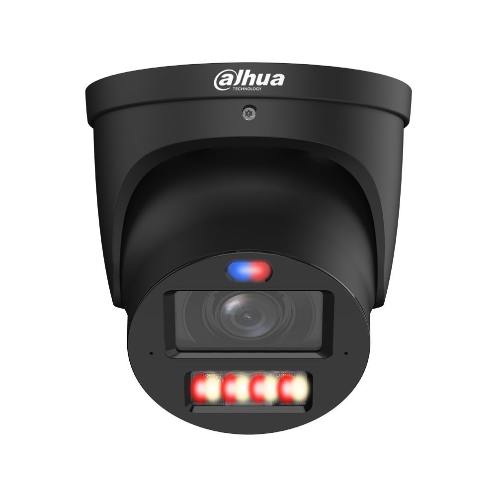 Domo IP Dahua WizSense 3 de 4MP con TiOC PRO y óptica motorizada para exterior en negro