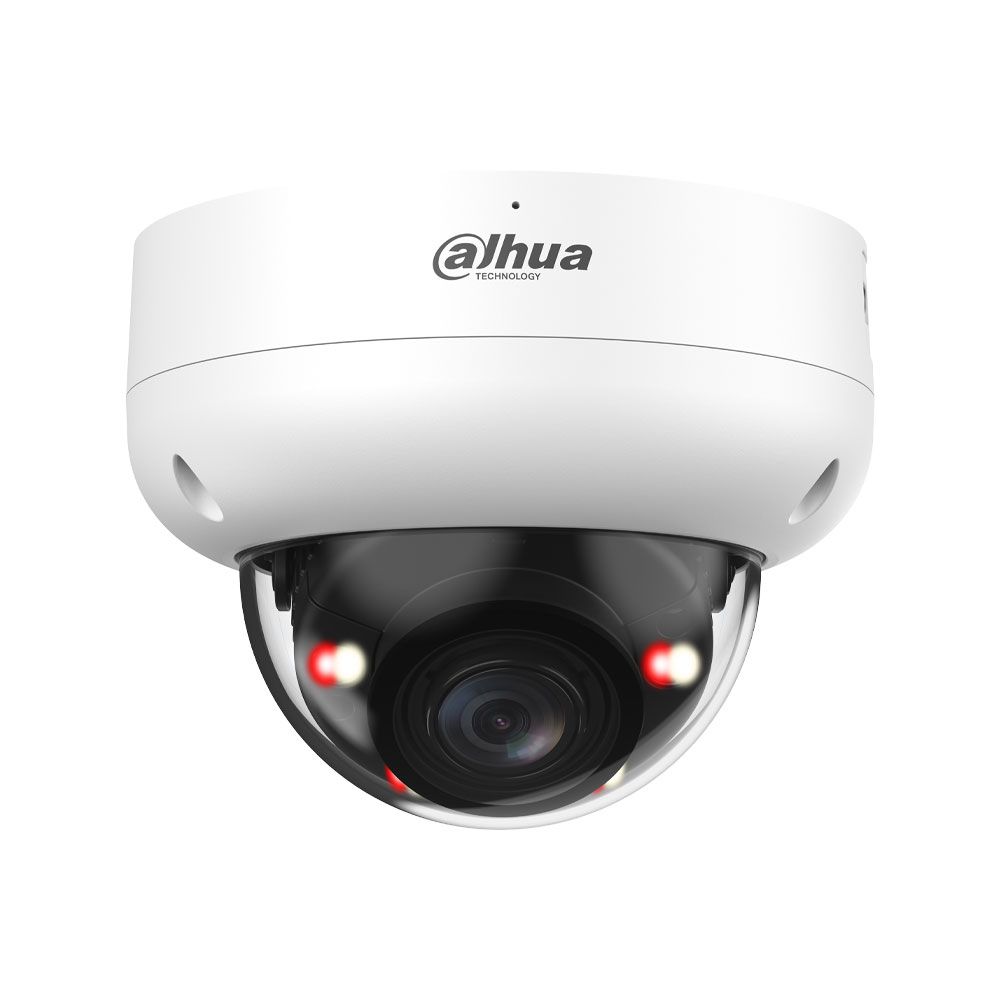 Minidomo IP Dahua WizSense 3 de 2MP con Smart Dual Light, SMD 4.0 y óptica varifocal