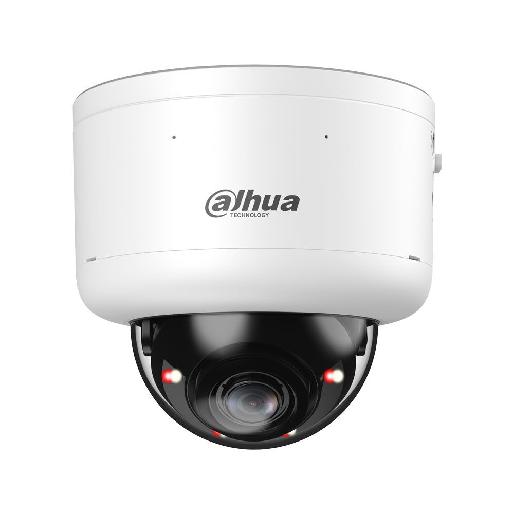 Minidomo IP Dahua WizMind 5 de 4MP con WizColor, PTRZ, IA y disuasión activa