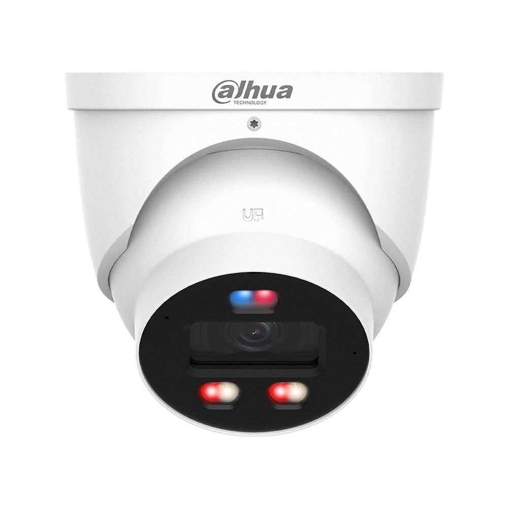 Domo IP Dahua 4MP WizColor con disuasión activa y analítica avanzada