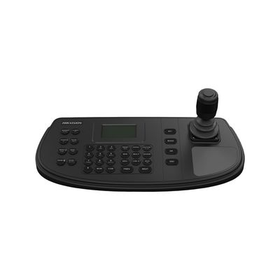 Teclado de control IP Hikvision para CCTV con joystick de 4 ejes y pantalla LCD