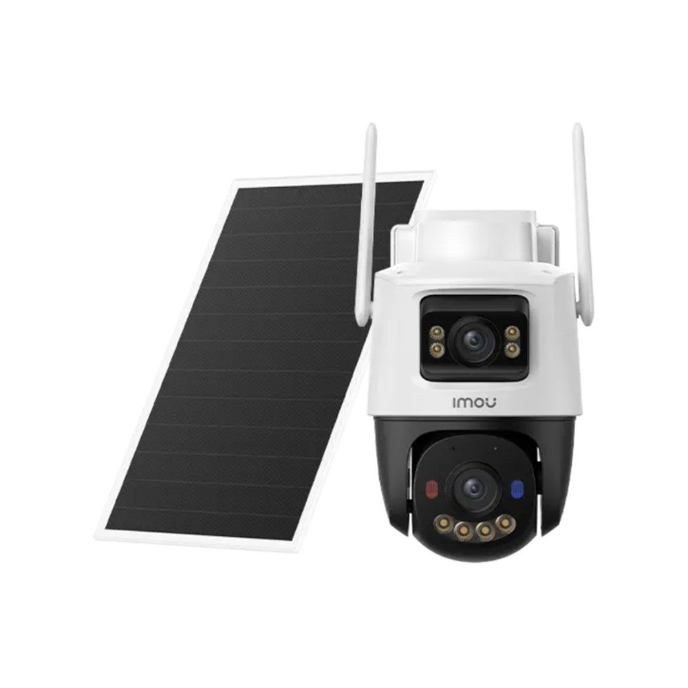 Domo PTZ IP Imou AOV Dual de 5MP+5MP con Wi-Fi 2,4 GHz, 4G y panel solar