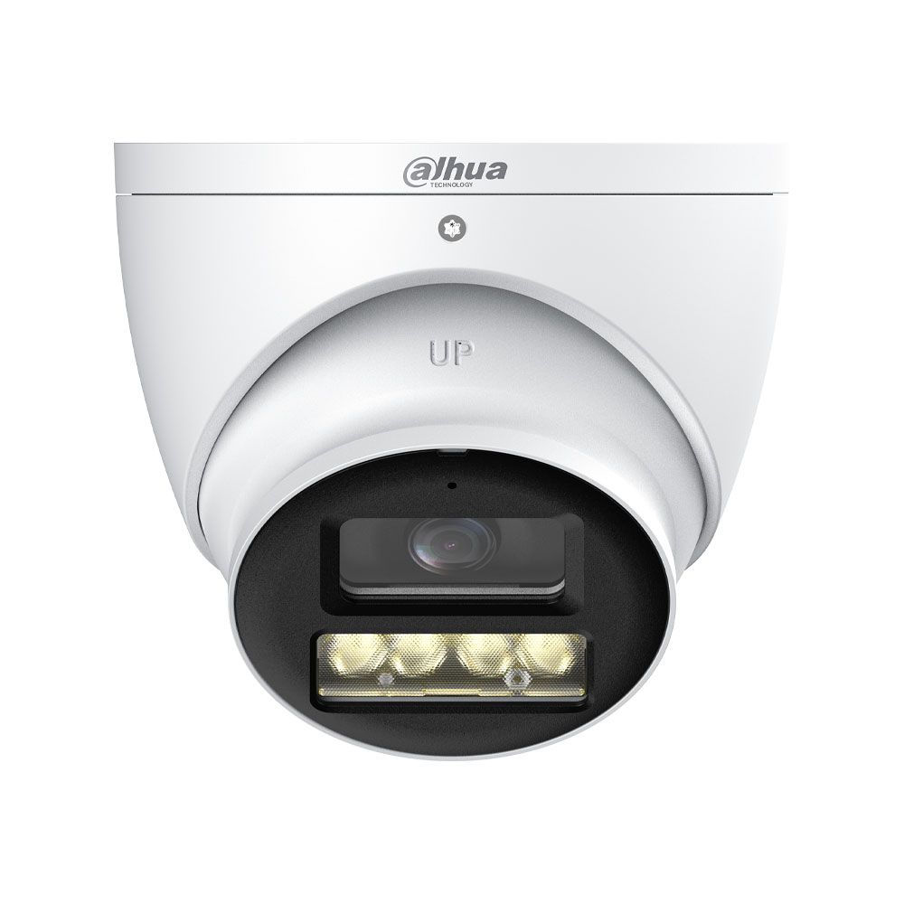 Cámara 4 en 1 Smart Dual Light Dahua Lite de 8MP con micrófono y óptica fija para exterior