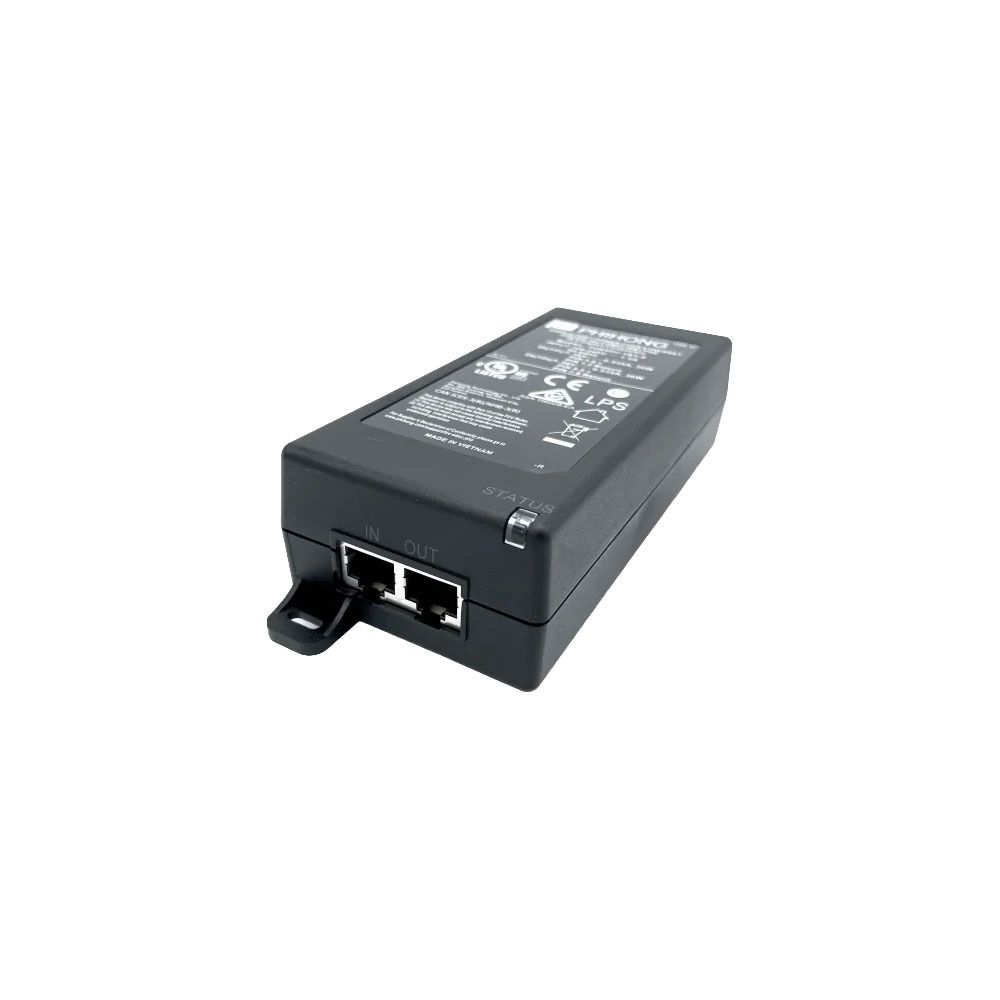 Inyector PoE++ MOBOTIX de 60 W IEEE 802.3bt para redes Gigabit