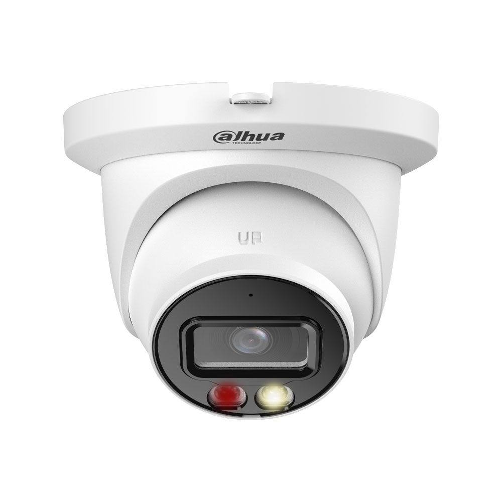 Minidomo IP Dahua WizSense 2 de 4MP con Smart Dual Light, SMD Plus y óptica fija de 2,8 mm para exterior