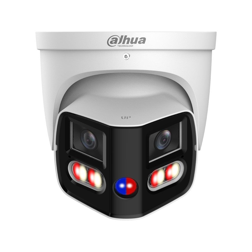 Minidomo IP panorámico Dahua WizSense 3 de 8MP con visión 180° para exterior
