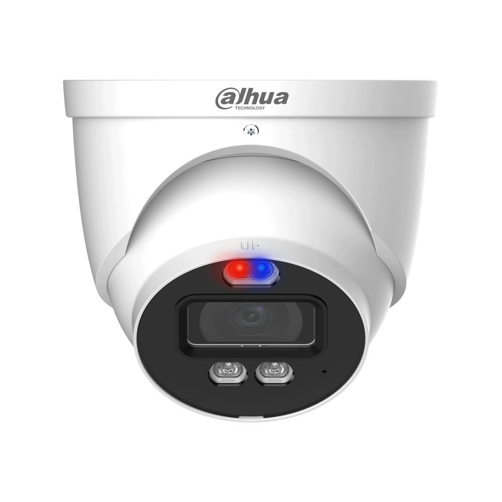 Domo 4 en 1 Dahua Active Deterrence de 5MP con Smart Dual Light y óptica fija de 3,6 mm