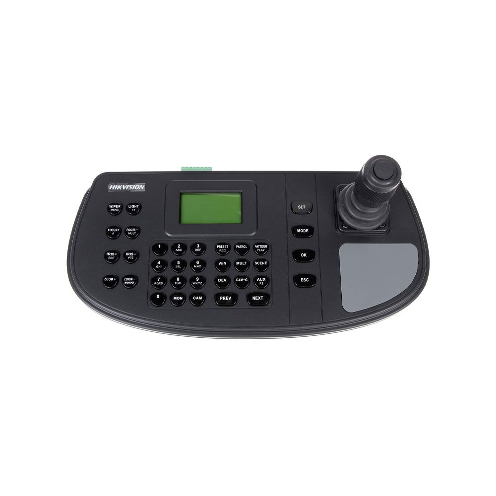 Teclado de control Hikvision para CCTV con joystick de 4 ejes y pantalla LCD
