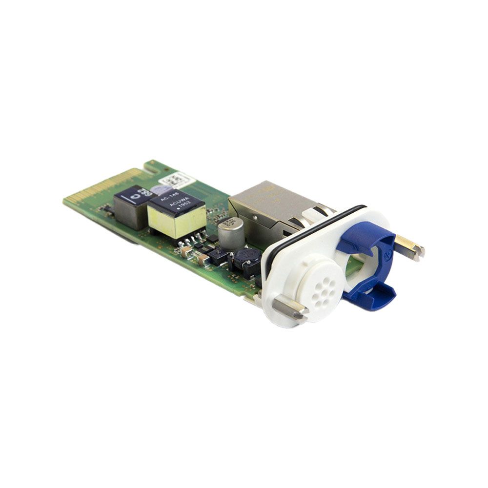 Tarjeta de red RJ45 y alimentacion VDC MOBOTIX para camara modular S74