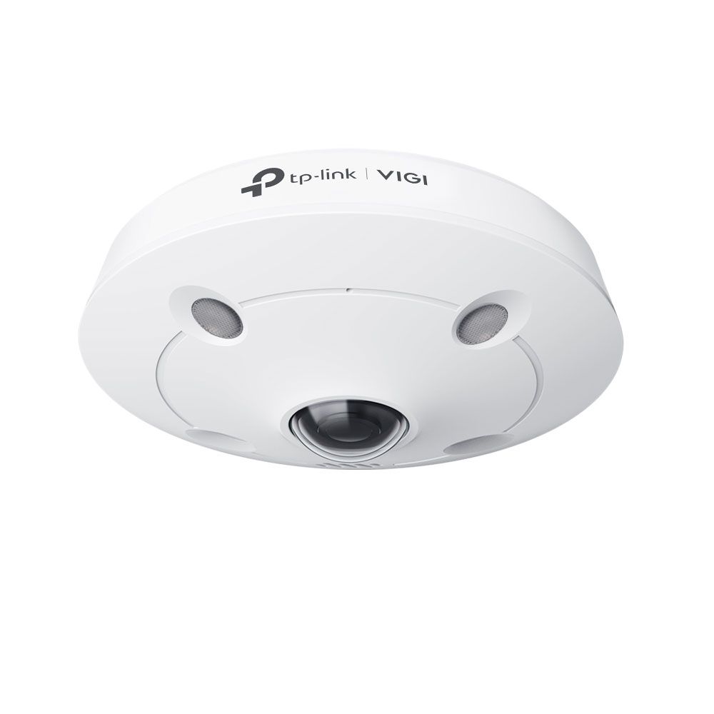 Domo IP panorámico 360° 5MP con audio y detección inteligente