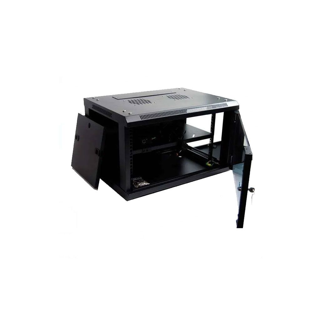 Rack 19" 6U 600x450mm con accesorios