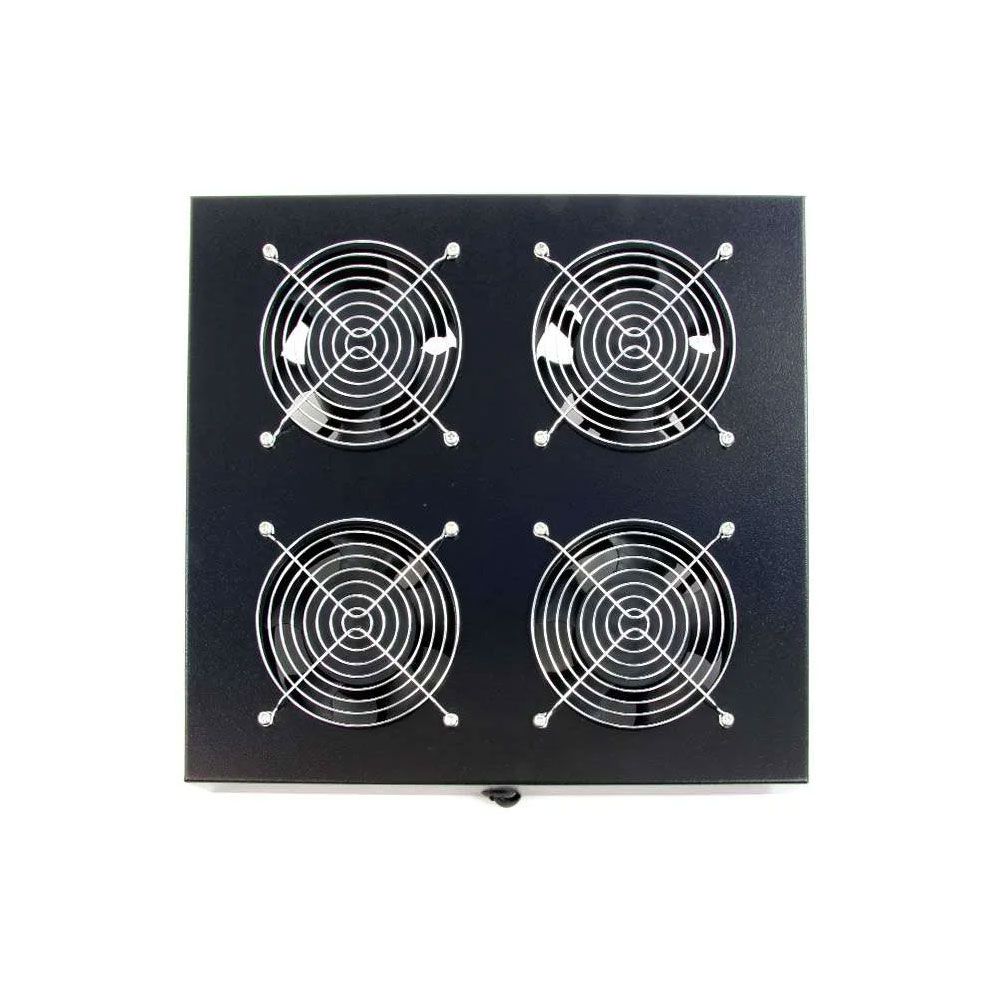 Ventilador cuádruple de 12 cm para armario rack
