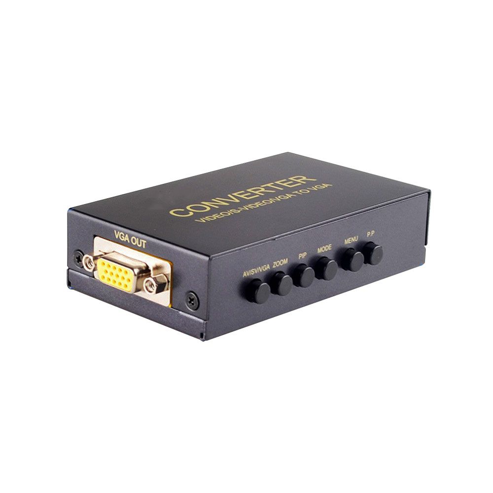 Conversor de AV/S-Video/VGA a VGA