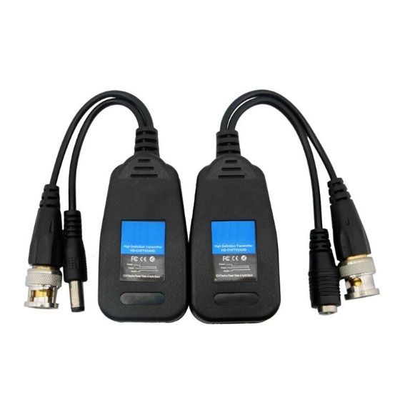 Pack de 2 transceptores de 1 canal de vídeo HD (HDCVI/HDTVI/AHD) y alimentación, ECONOMICOS